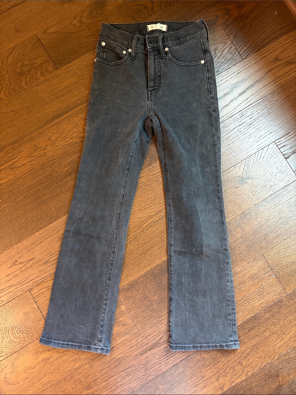 Madewell Black Cali Demi Boot Denim Jeans Size 24